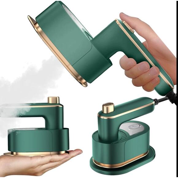 Portable Electric Steam Iron 2-in-1 Travel Clothes Steamer & Press Compact New - Picture 6 of 9